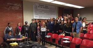 The group at Sacramento City College that attended the webinar Chemistry on the Silver Screen