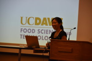 Person standing at podium
